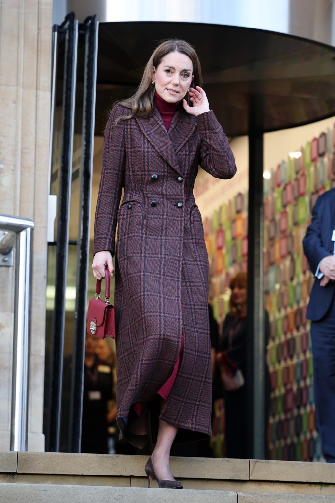 Kate Middleton visiting patients at the Royal Marsden Hospital in London on Jan. 14. 