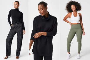Models in Spanx outfits
