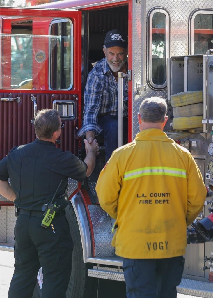 Mel Gibson visiting his Malibu, Calif., mansion that was destroyed in the Palisades wildfires on Jan. 15.  