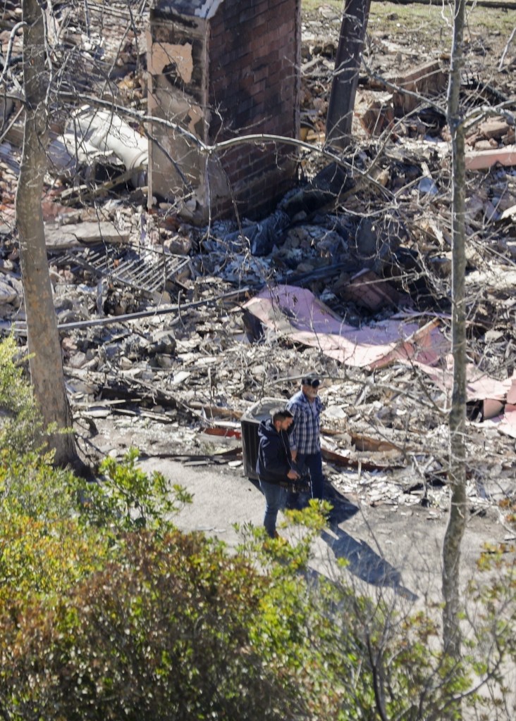 Mel Gibson visiting his Malibu, Calif., mansion that was destroyed in the Palisades wildfires on Jan. 15.  
