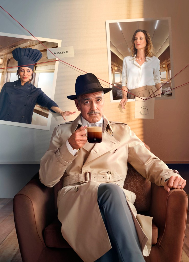 George Clooney turns detective to track down a coffee thief in a fun new Nespresso ad.