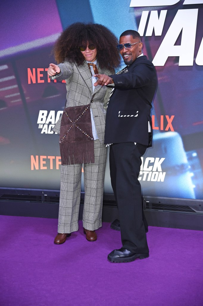 Jamie Foxx attends a special screening for "Back in Action" with her daughter Anelise Bishop in Berlin, Germany.