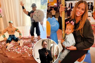 Chrissy Teigen and daughter Esti via Instagram