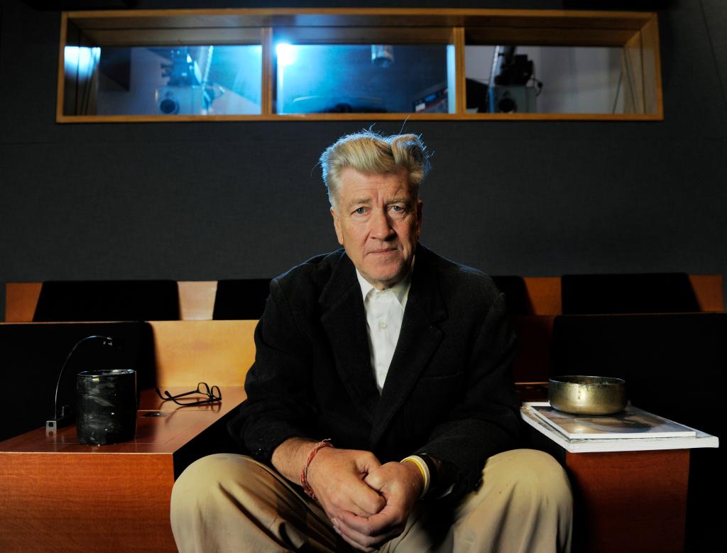 David Lynch poses for a portrait in his private screening room in Los Angeles on Sept. 9, 2010.