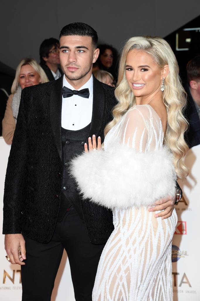 LONDON, ENGLAND - JANUARY 28: Tommy Fury and Molly-Mae Hague attend the National Television Awards 2020 at The O2 Arena on January 28, 2020 in London, England. (Photo by Gareth Cattermole/Getty Images)