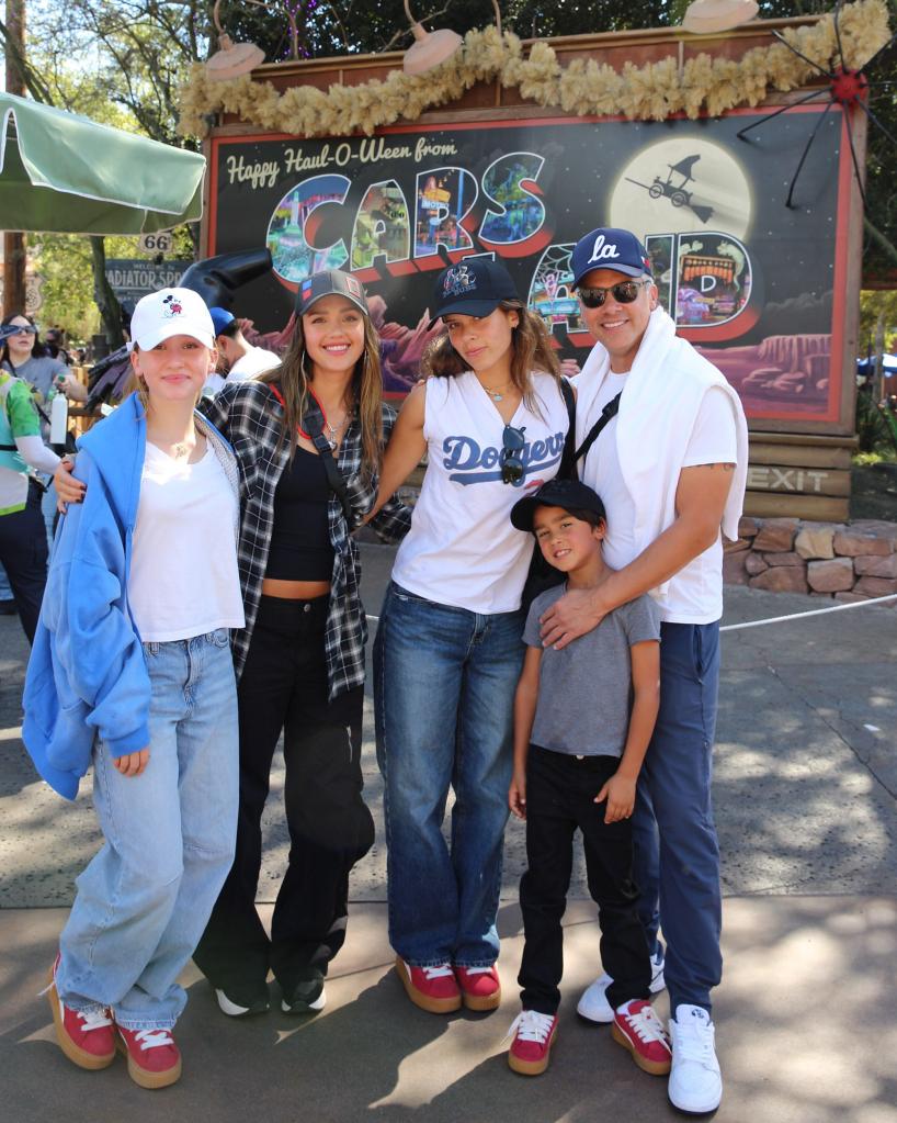 jessica alba, cash warren and kids