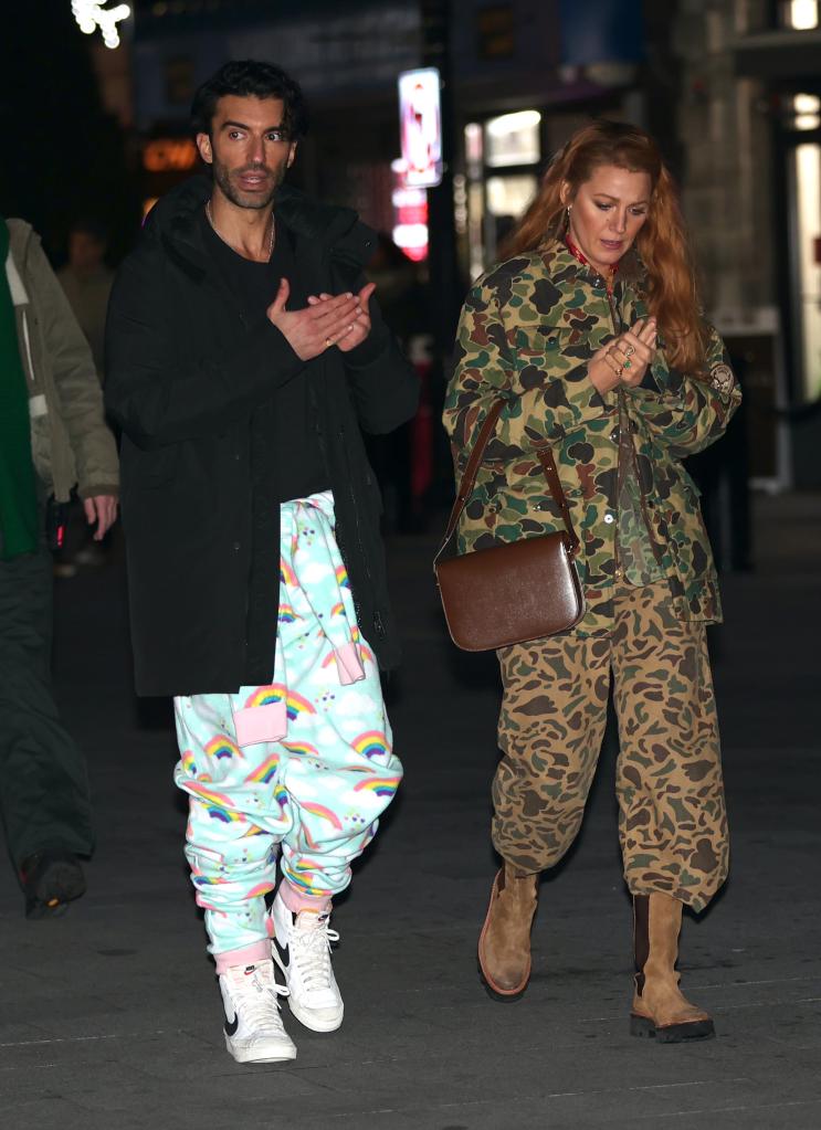 Justin Baldoni and Blake Lively in 2024.