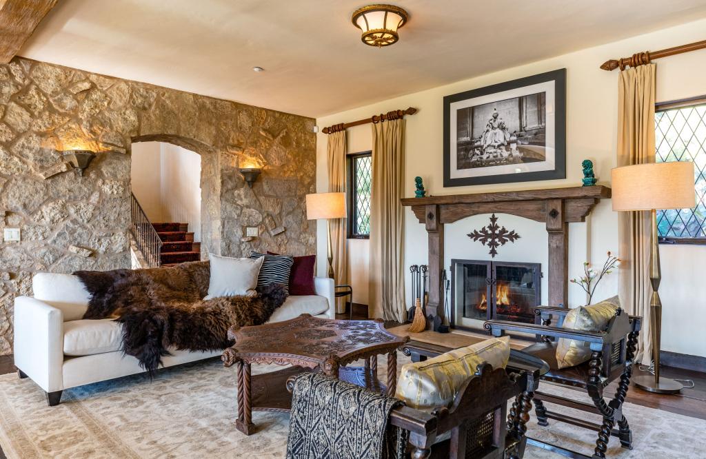 Mel Gibson's Malibu, Calif., mansion before it was destroyed in the Palisades wildfires.
