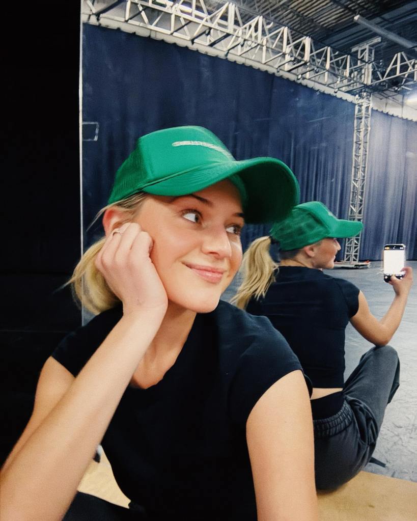 Kelsea Ballerini rehearses for her upcoming tour.