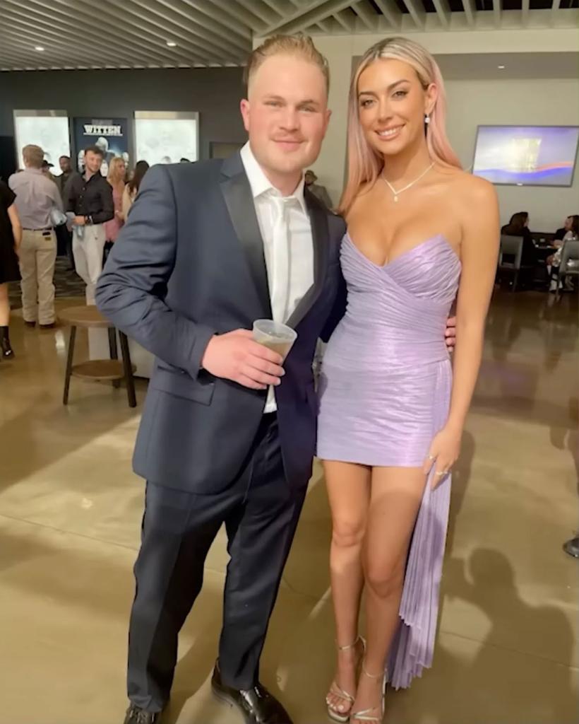 Brianna LaPaglia and Zach Bryan posing for a photo